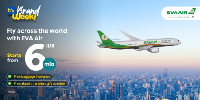 Promo EVA Air di Tiket.com.